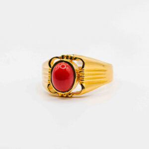 Gold Coral Ring ( 12.510 grams )